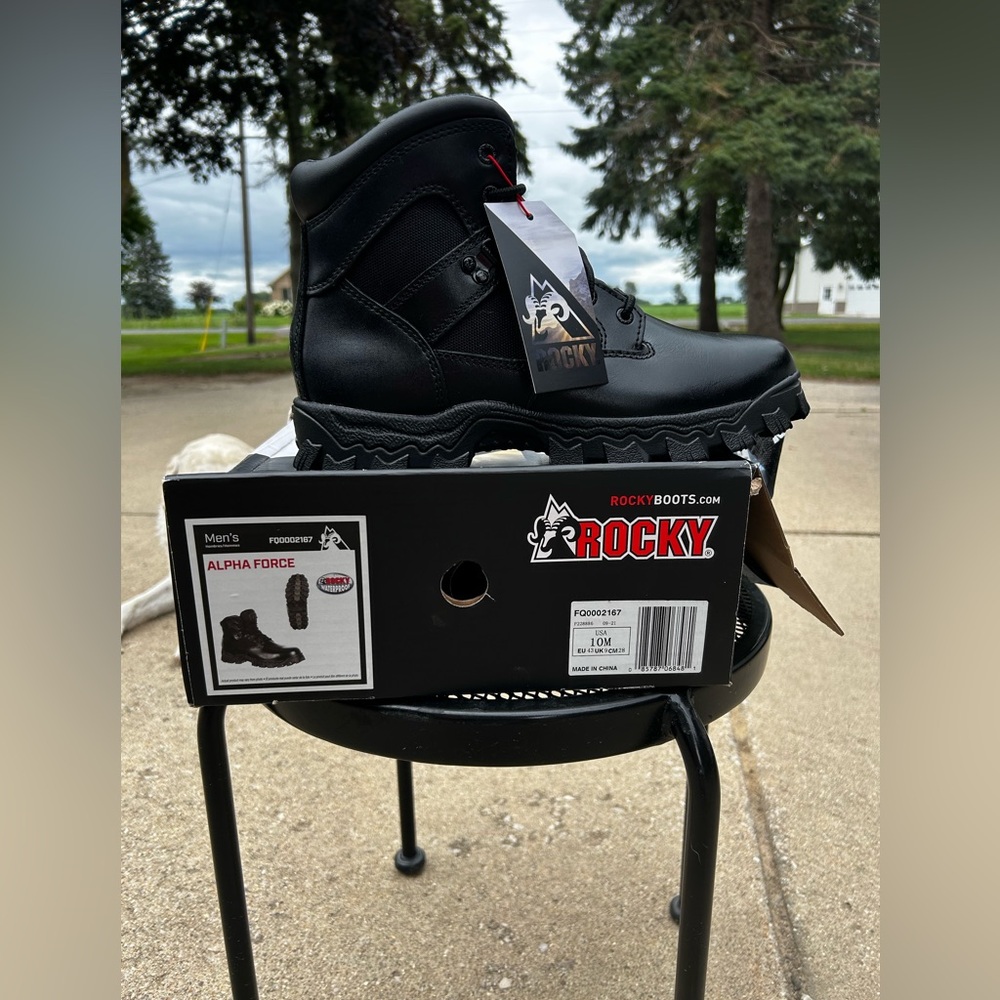 Rocky Alpha Force Tactical Black Footwear